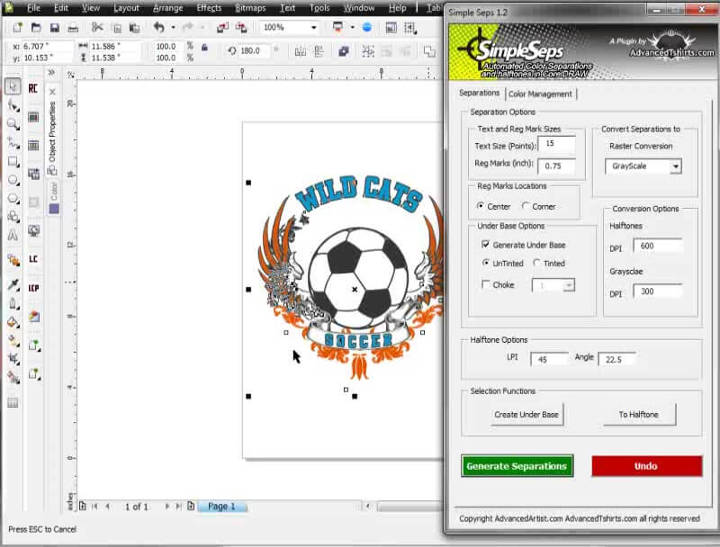 simpleseps raster for coreldraw x8