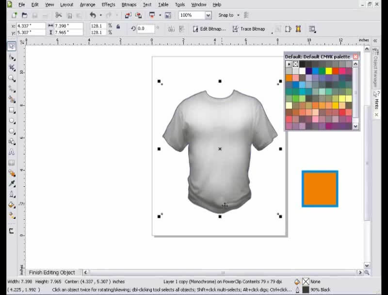 Template Corel Draw